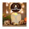 PChero Luces de té a pilas con temporizador 12 velas LED_2