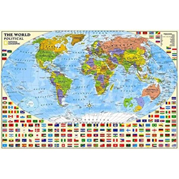 PAYOHTO Rompecabezas de mapa del mundo político 1000_1