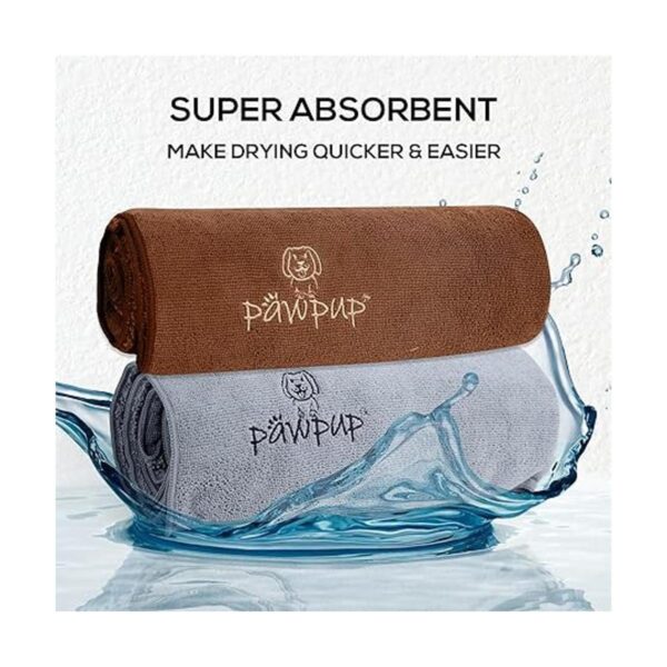 PAWPUP Toalla para perro superabsorbente paquete de 2