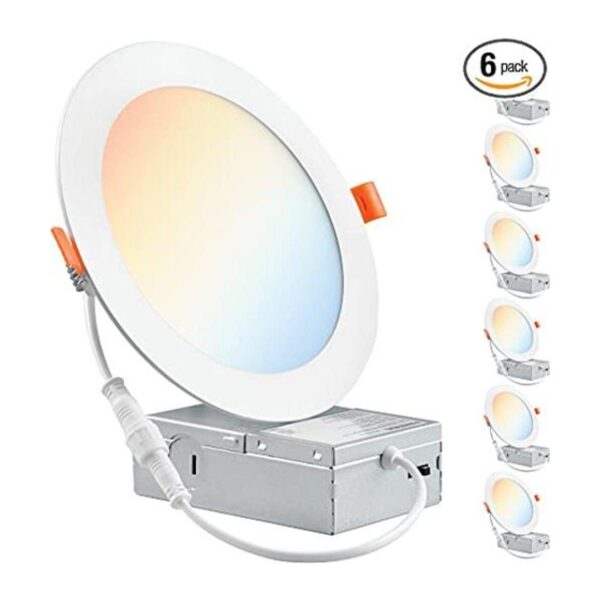 PARMIDA Lámpara de techo empotrada LED ultrafina de 6_1