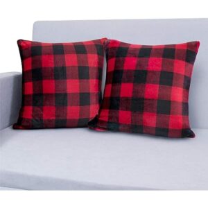 PAVILIA Buffalo Check Juego de 2 fundas de almohada a