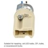 PATIKIL G9 Enchufe de base de luz paquete de 2 bombillas_5