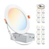 PARMIDA Paquete de 16 luces LED empotrables ultrafinas de_1