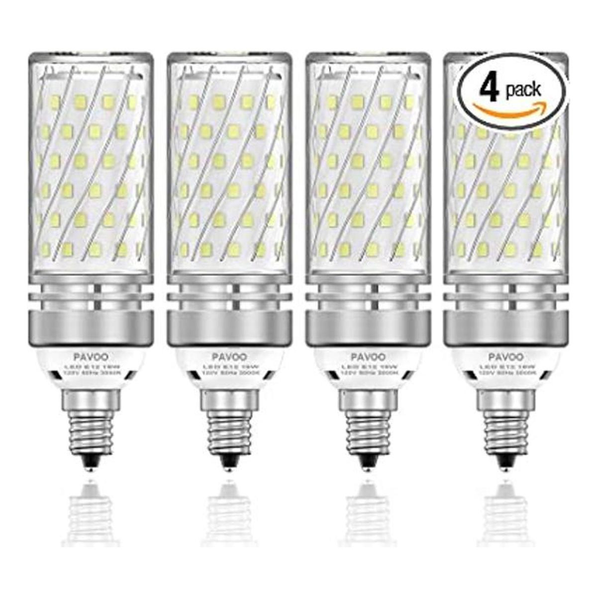 PAVOO Bombillas LED E12 bombillas LED de 16 W