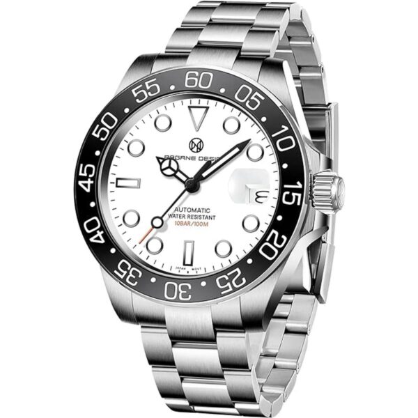 PAGRNE DESIGN Reloj mecánico deportivo para hombre correa_1