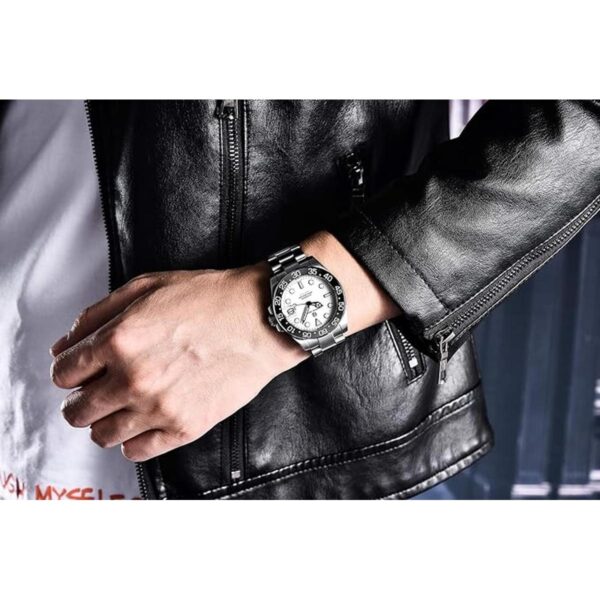 PAGRNE DESIGN Reloj mecánico deportivo para hombre correa_6