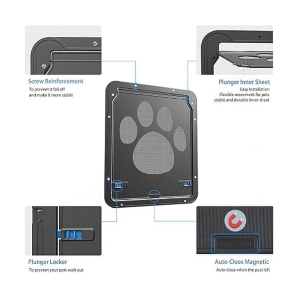 Ownpets Puerta de pantalla para mascotas puerta interior_2