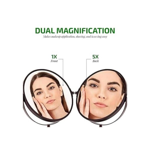 Ovente Espejo de maquillaje de mesa de 7 pulgadas aumento