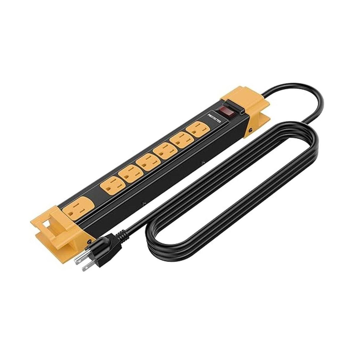 Oviitech Regleta de metal con protector de sobretensiones