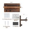 OurWarm Soporte para llaves de pared con 5 ganchos para_5
