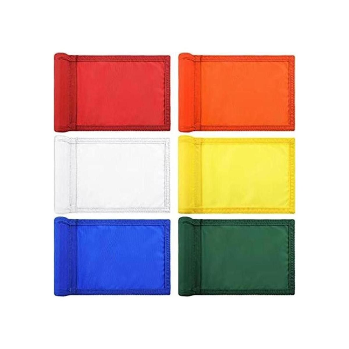 Oudain 6 banderas de golf de golf con tubo insertado