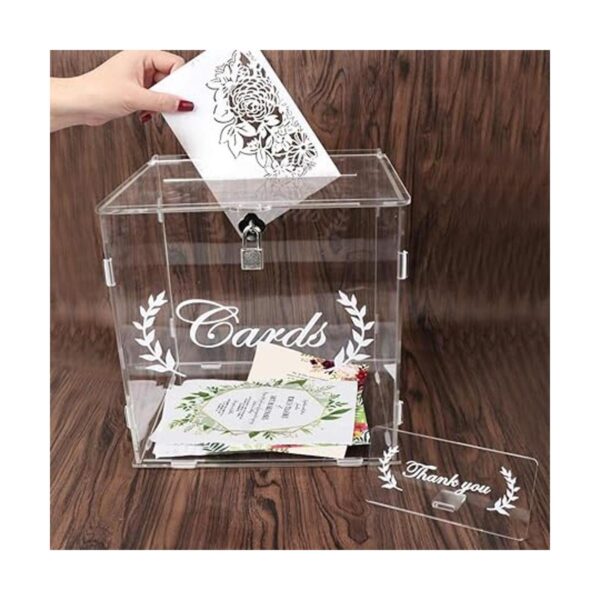 OurWarm Caja de tarjetas de boda para recepción de boda_6