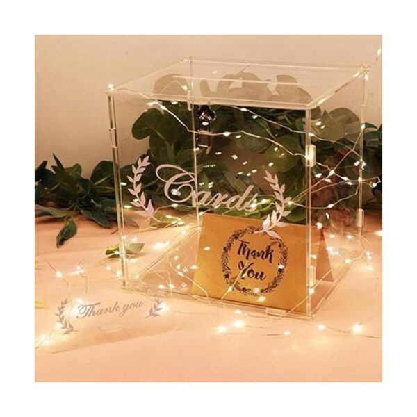 OurWarm Caja de tarjetas de boda para recepción de boda_4