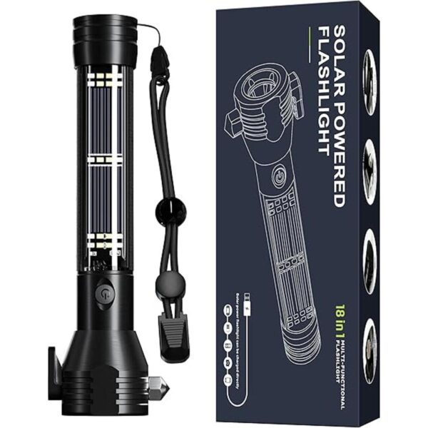 Otdair Linterna LED de energía solar linterna ultra_1
