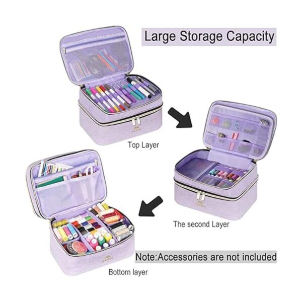 Organizador de suministros de costura caja de costura de_2