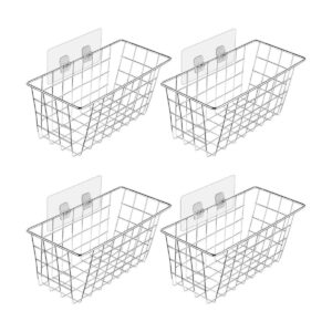Orgneas Paquete de 4 cestas colgantes de pared con