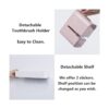 Organizador de pared de baño adhesivo de almacenamiento_5