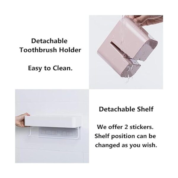 Organizador de pared de baño adhesivo de almacenamiento_5