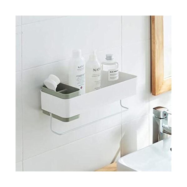 Organizador de pared de baño adhesivo de almacenamiento_1