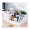 Organizador de escritorio de maquillaje con cajones