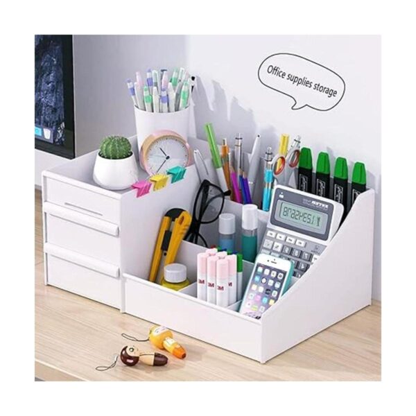 Organizador de escritorio de maquillaje con cajones
