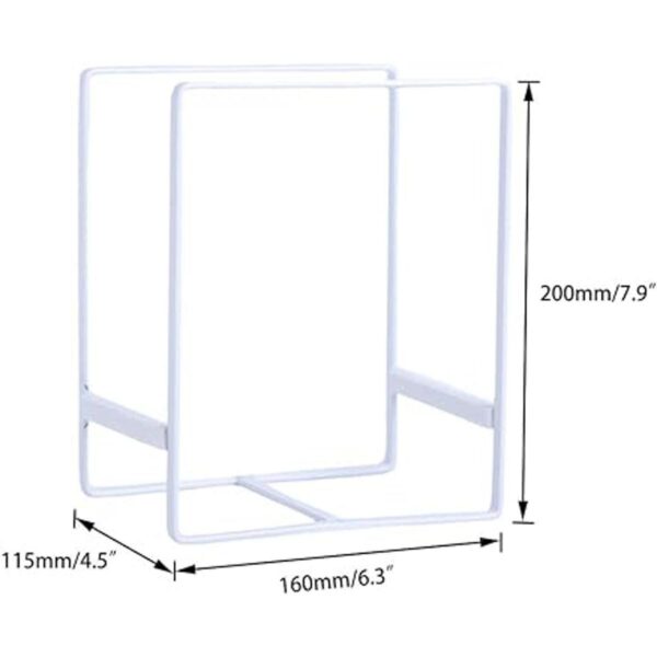 Organizador de 2 soportes para platos estante de metal