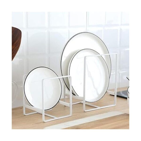 Organizador de 2 soportes para platos estante de metal