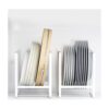 Organizador de 2 soportes para platos estante de metal