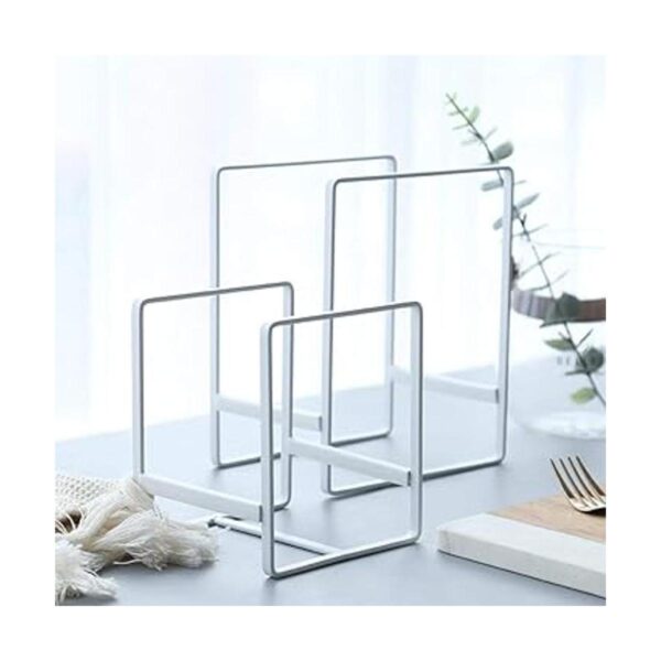 Organizador de 2 soportes para platos estante de metal