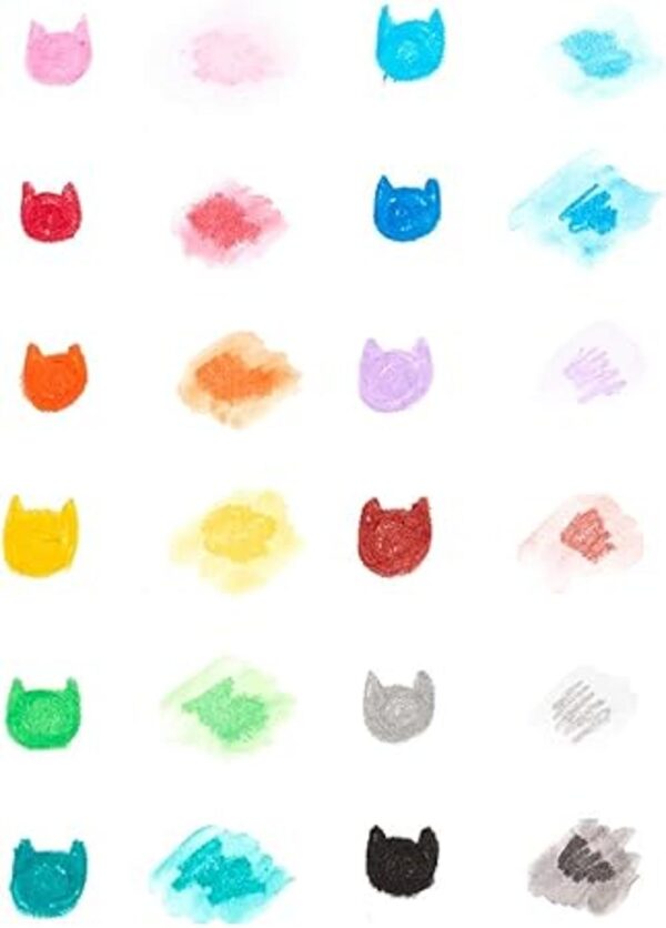 Ooly Juego de 12 crayones de gel para gatos con temática