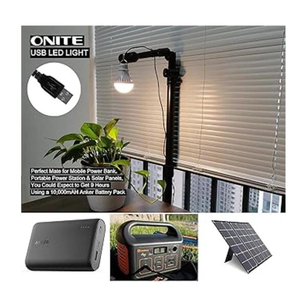 Onite Paquete de 2 luces USB linterna LED USB para_2
