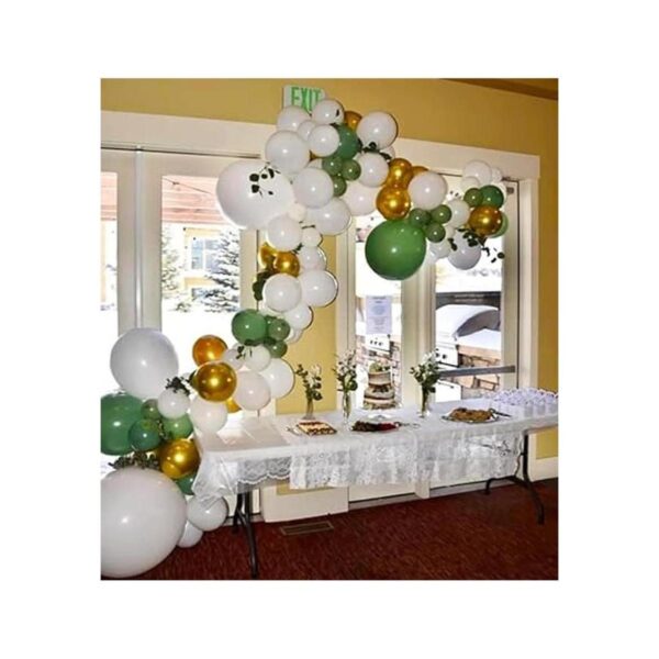 Oopat Kit de guirnalda de arco de globos de color verde