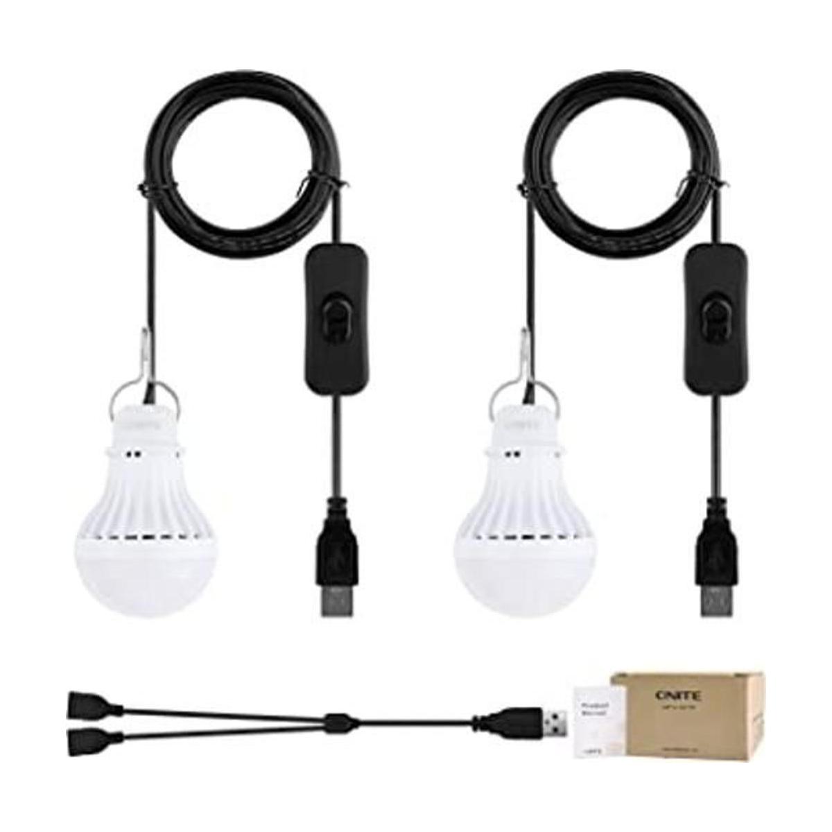 Onite Paquete de 2 luces USB linterna LED USB para