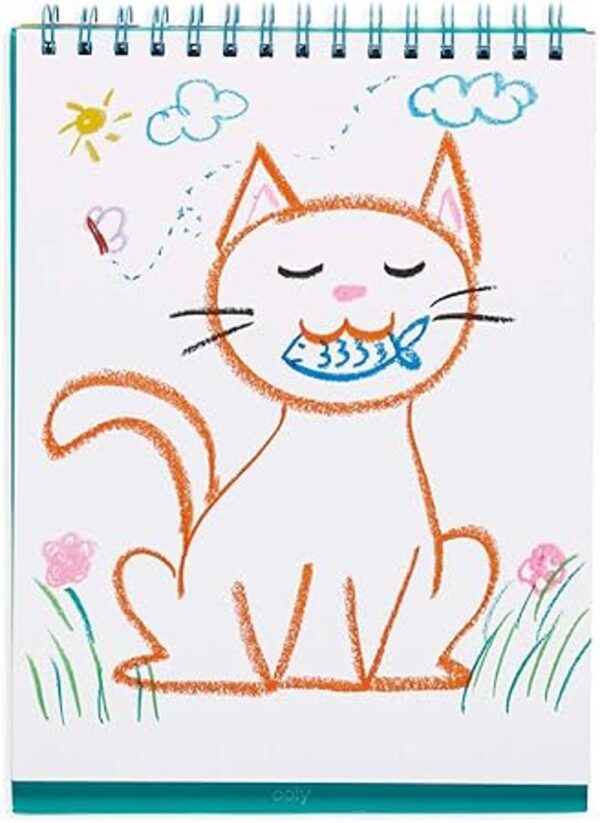 Ooly Juego de 12 crayones de gel para gatos con temática