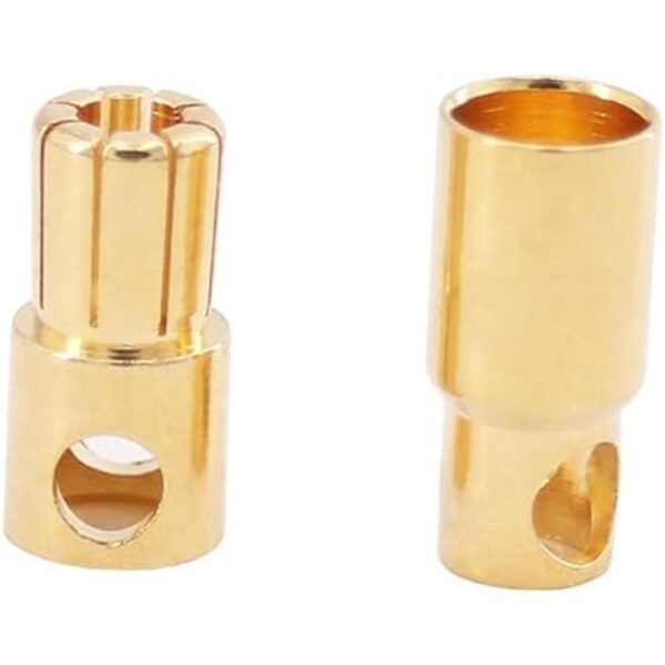 OliRC 6pairs 6.0mm Gold Plated Male and Female Bullet_2
