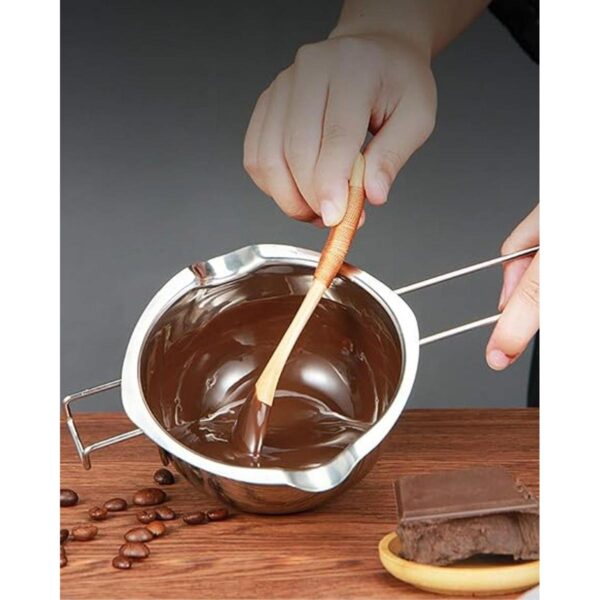 Olla de acero inoxidable doble para derretir chocolate