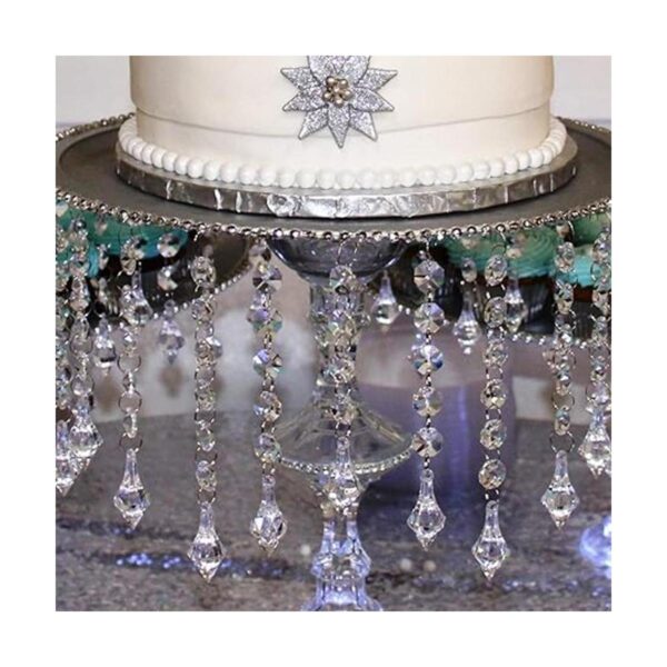 Ollain Guirnalda de cristal de 32.8 pies cristal con