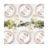 Ola Memoirs Baby Shower Platos y servilletas para niña_5