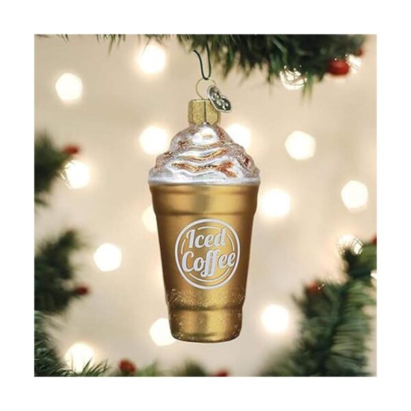 Old World Christmas Adornos mezclados de vidrio de café_4