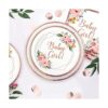 Ola Memoirs Baby Shower Platos y servilletas para niña_6