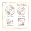 Ola Memoirs Baby Shower Platos y servilletas para niña_2