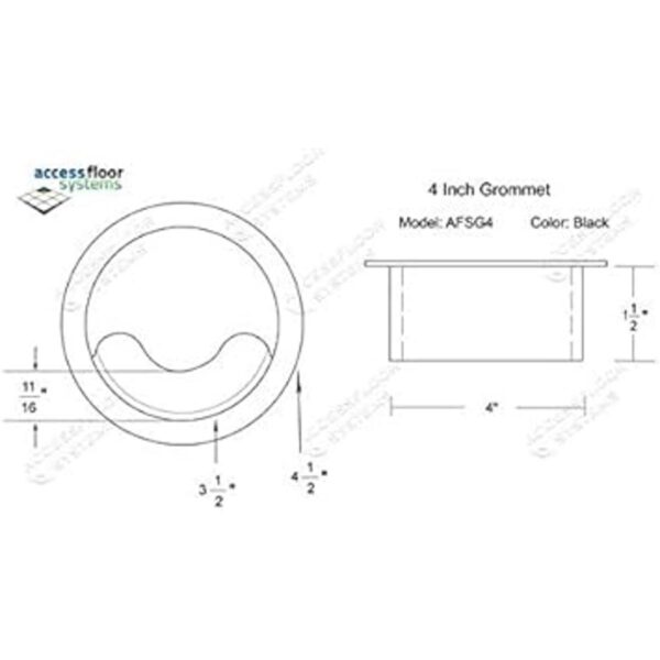 Ojal de suelo resistente con cubierta de 4 pulgadas Ojal_4