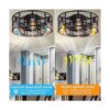 Ohniyou Ventilador de techo de jaula con luz ventilador_5