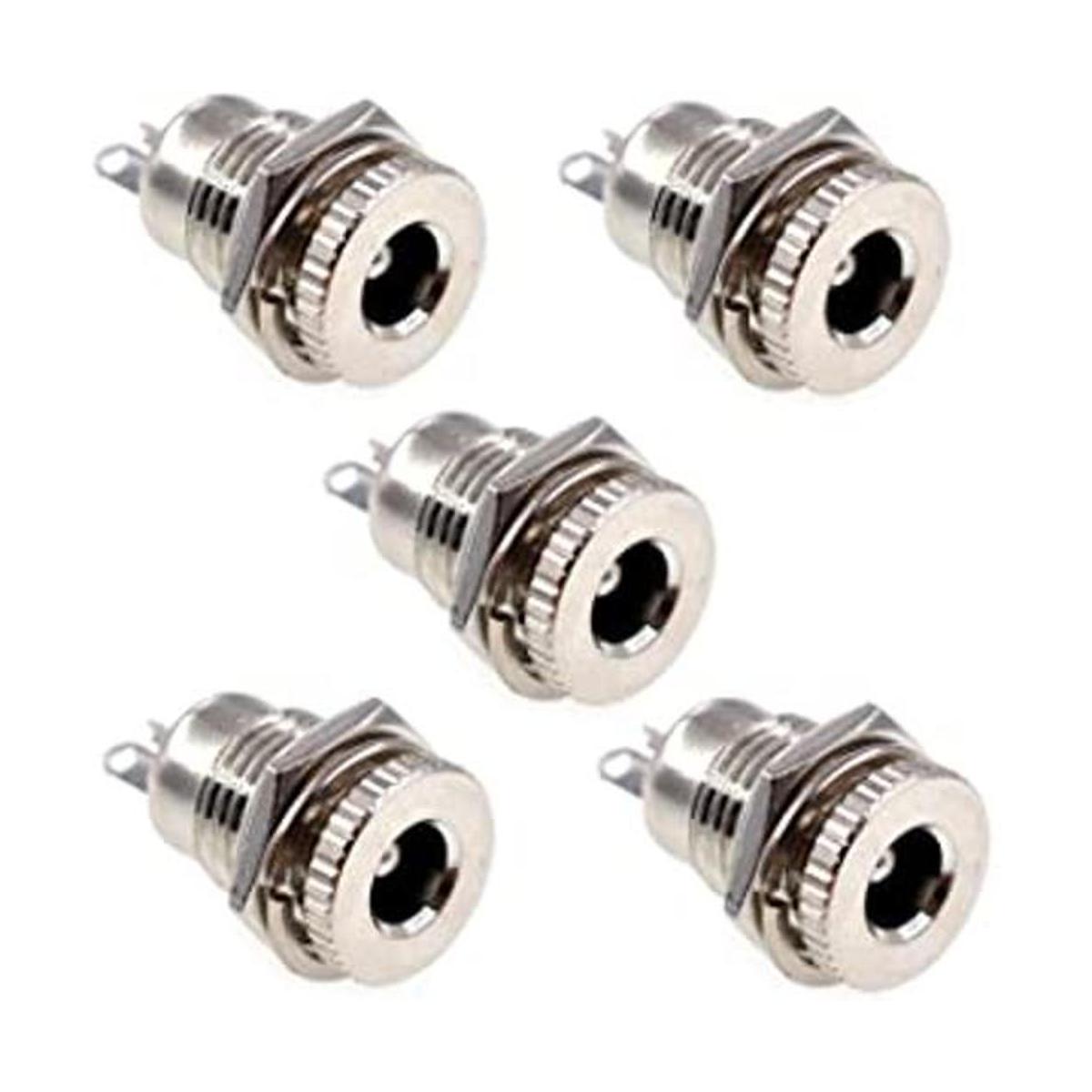 Oiyagai 5 piezas DC099 hembra montaje en panel 30 V 10 A