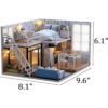 Ogrmar Casa de muñecas en miniatura con muebles kit de_6