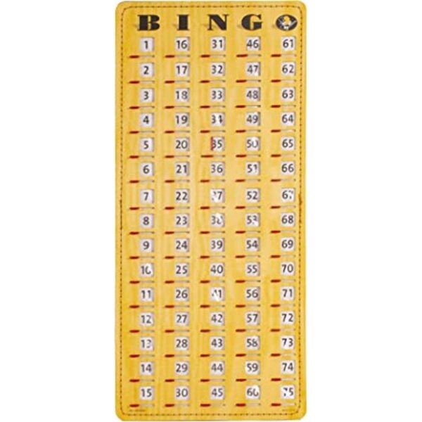 Obturador deslizante de tarjetas de bingo a prueba de_1
