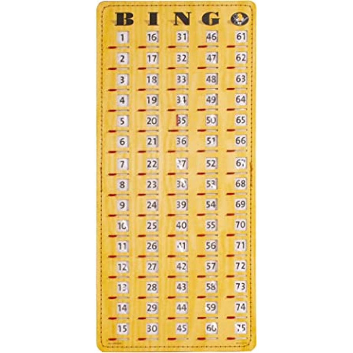 Obturador deslizante de tarjetas de bingo a prueba de
