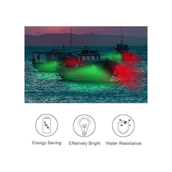 Obcursco Luces LED de navegación para barco lámpara de_2