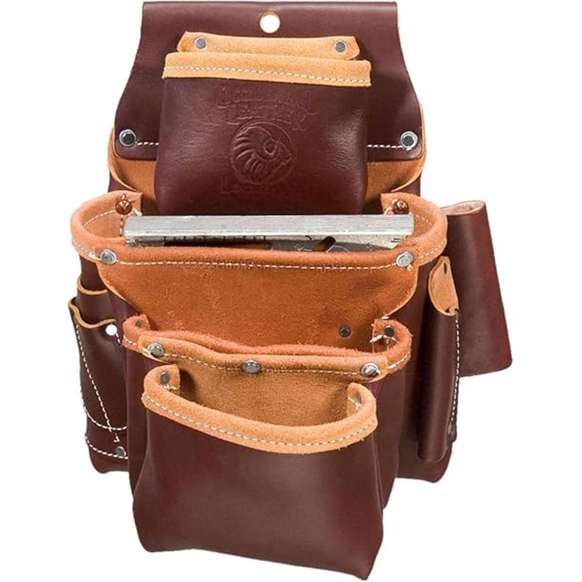 Occidental Leather bolsa con 4 compartimentos pegados