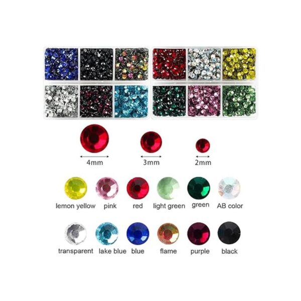 OUTUXED 5400 diamantes de imitación multicolor 12_2